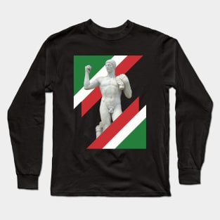 Stone Gladiator Italain Sculpture Long Sleeve T-Shirt